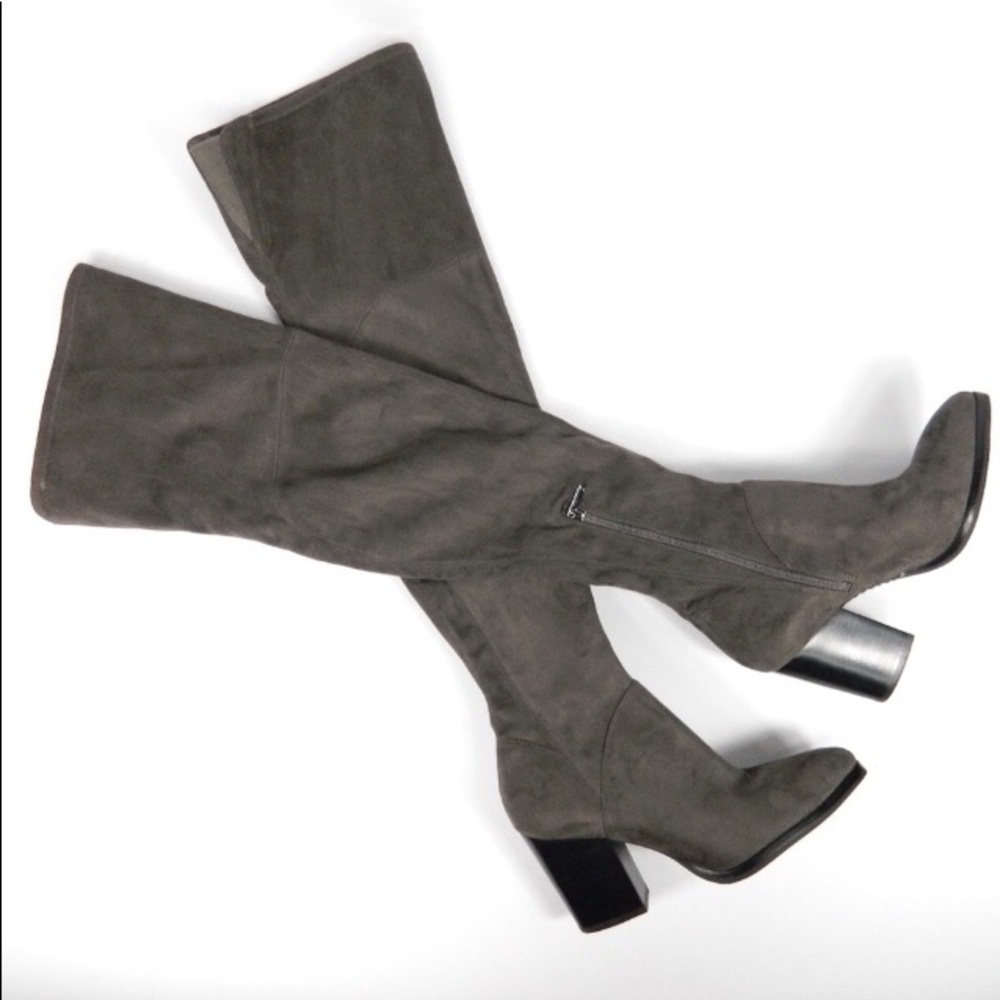 Marc Fisher LTD Gray Seude OTK Boots